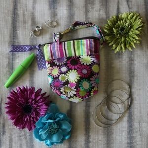 Pink Évita Small Pouch/ Wristlet